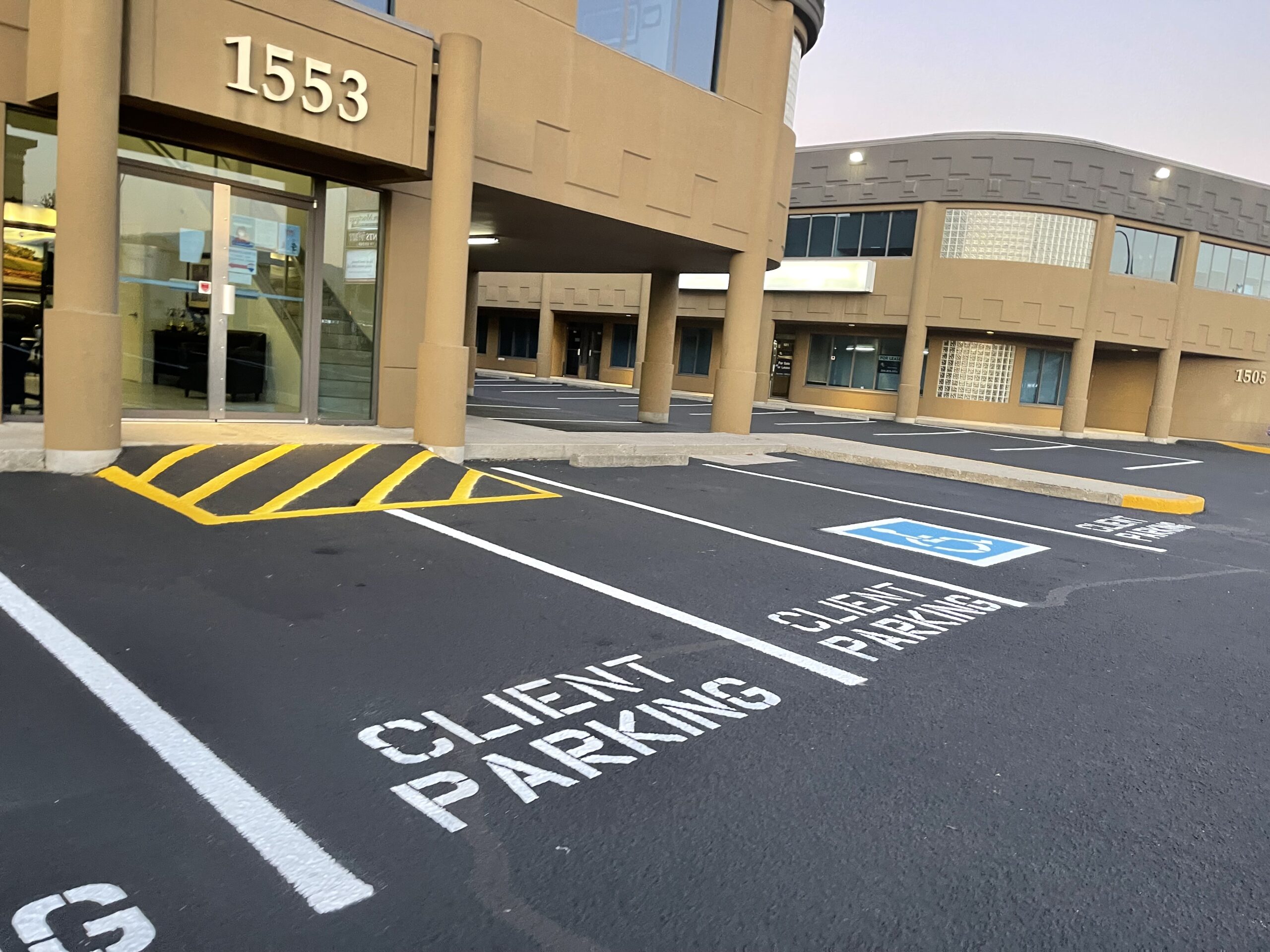 EverLine parking lot sealing and striping