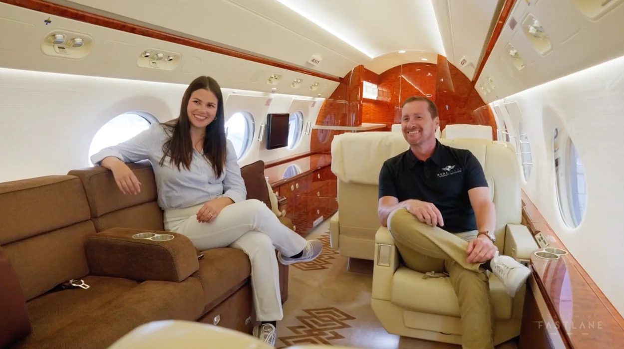 RealClean Franchise Luxury Private Jet Inside